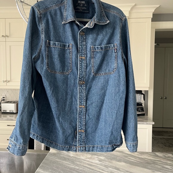 Mens I jeans shirt size medium faded denim blue - Picture 13 of 17